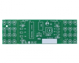 DIY Kit DC 9V-12V Red Blue Automatic Flashing LED Lamp NE555 CD4017 Analog Circuit Electronic Soldering Practice Kits